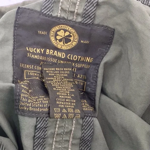 Lucky Brand Olive Green Jacket Utility Standard Issue Military Size XS - Picture 5 of 12
